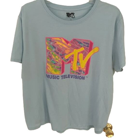MTV branding womens graphic tee sz XL EUC - Picture 1 of 3